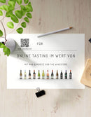 Gutschein Online Wine Tasting Mockup