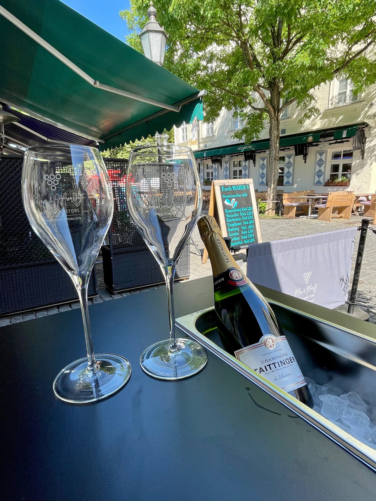 Max & Moritz Schaumwein Glas