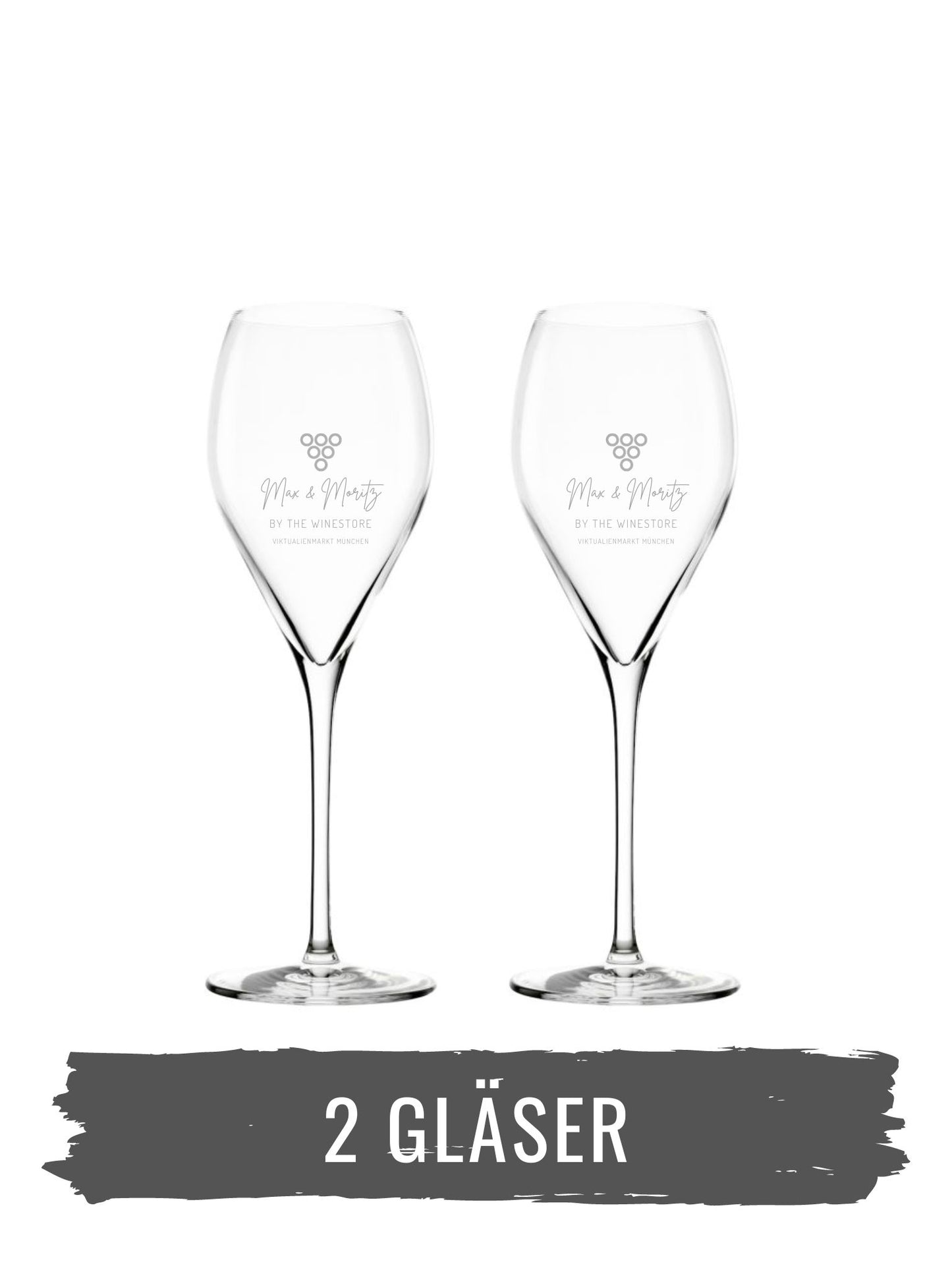 Max & Moritz Schaumwein Glas