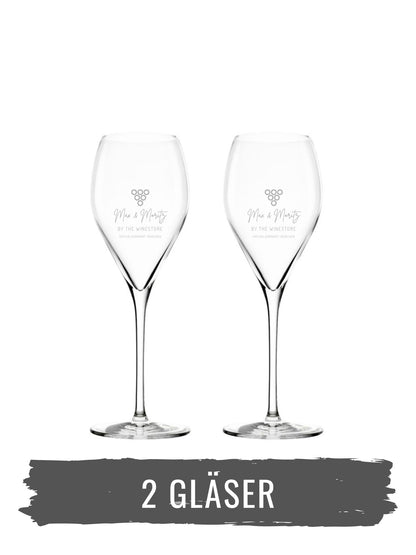 Max & Moritz Schaumwein Glas